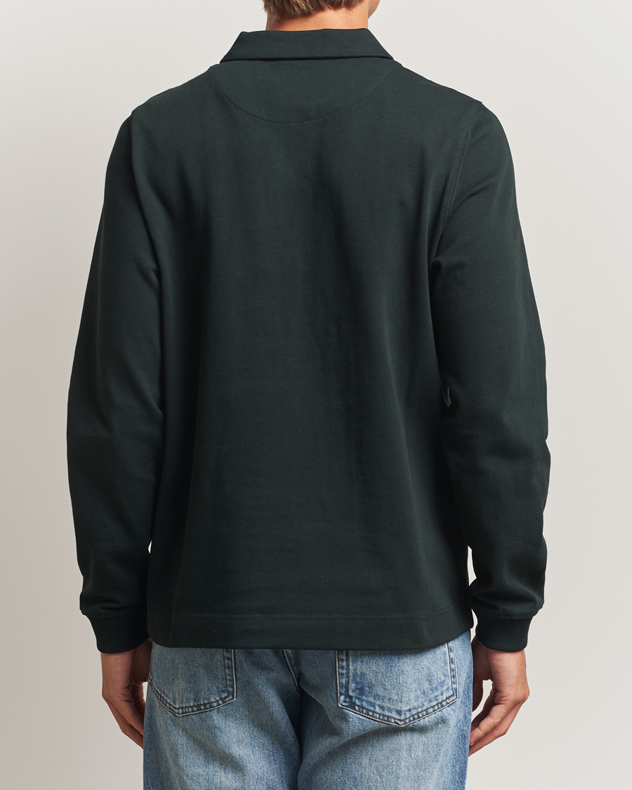 Herre | Trøjer | PS Paul Smith | Cotton Logo Rugby Sweater Dark Green