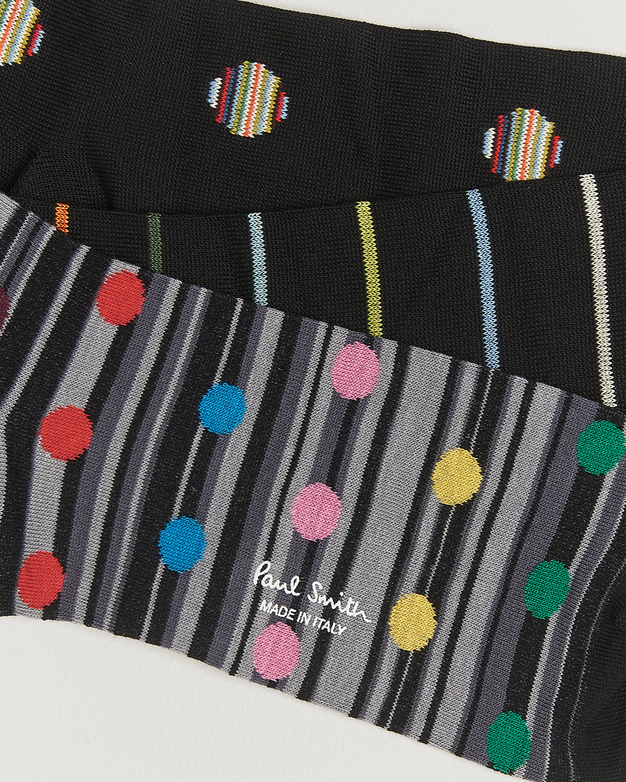 Herre | Undertøj | Paul Smith | 3-Pack Printed Sock Black