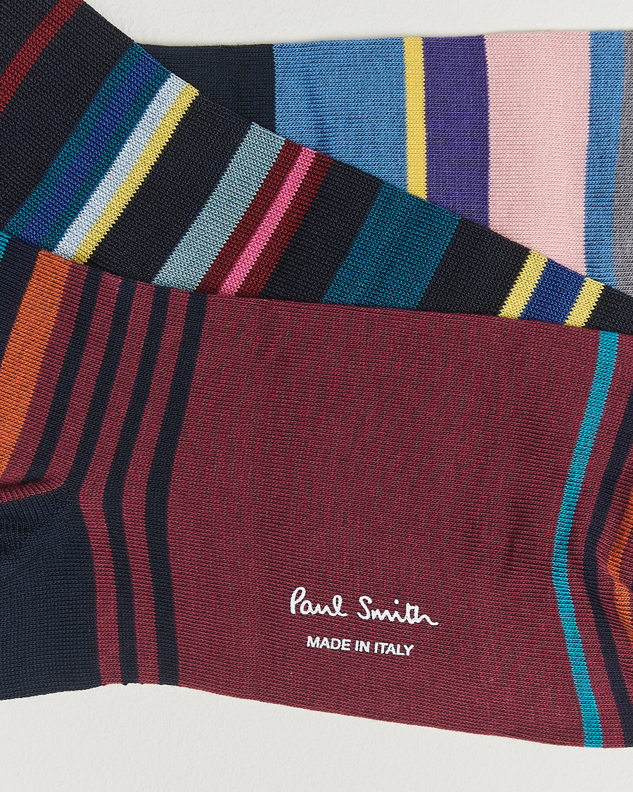 Herre | Undertøj | Paul Smith | 3-Pack Striped Sock Multi