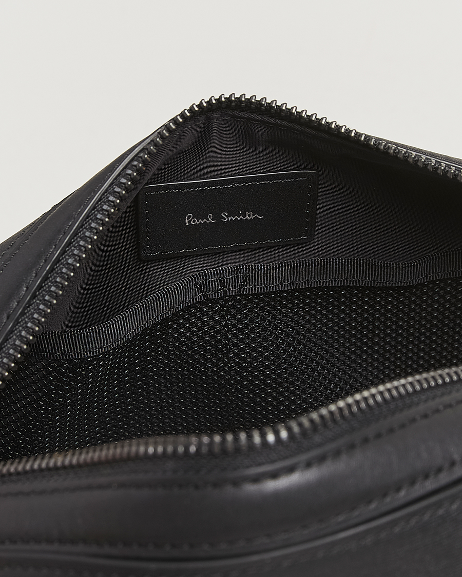 Herre | Tasker | Paul Smith | Leather Washbag Black