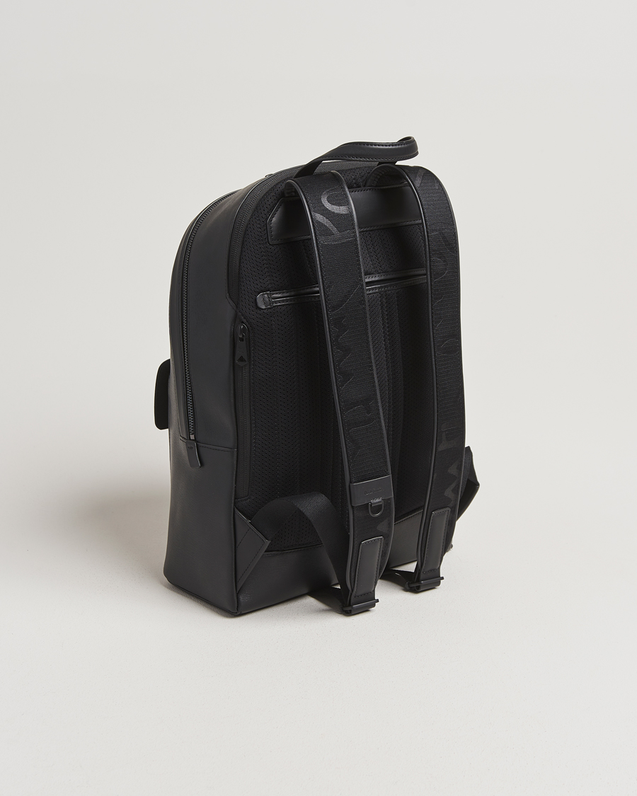 Herre | Tasker | Paul Smith | Leather Backpack Black
