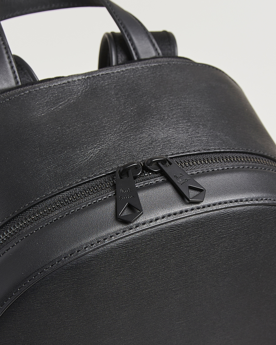 Herre | Tasker | Paul Smith | Leather Backpack Black