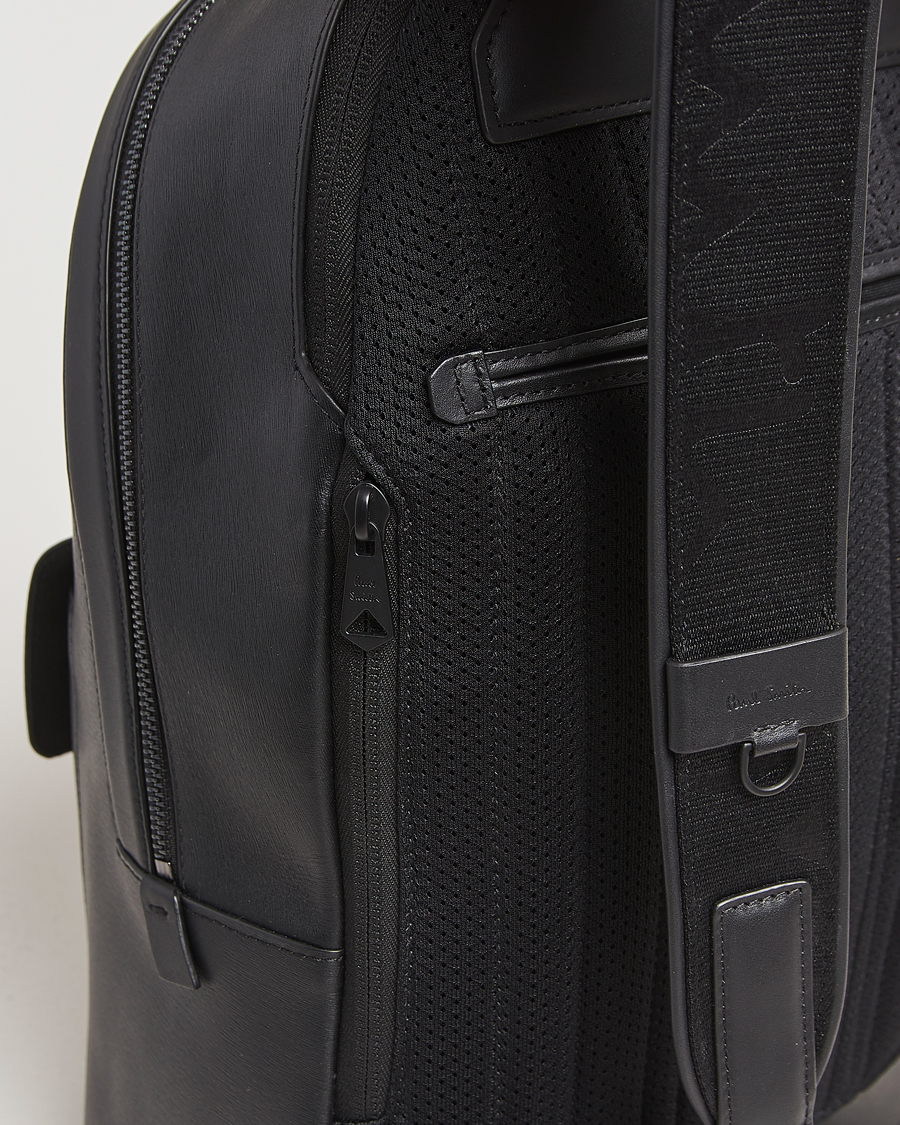 Herre | Tasker | Paul Smith | Leather Backpack Black