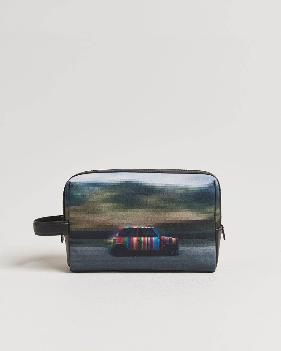 Herre | Tasker | Paul Smith | Leather Mini Washbag Black Multi