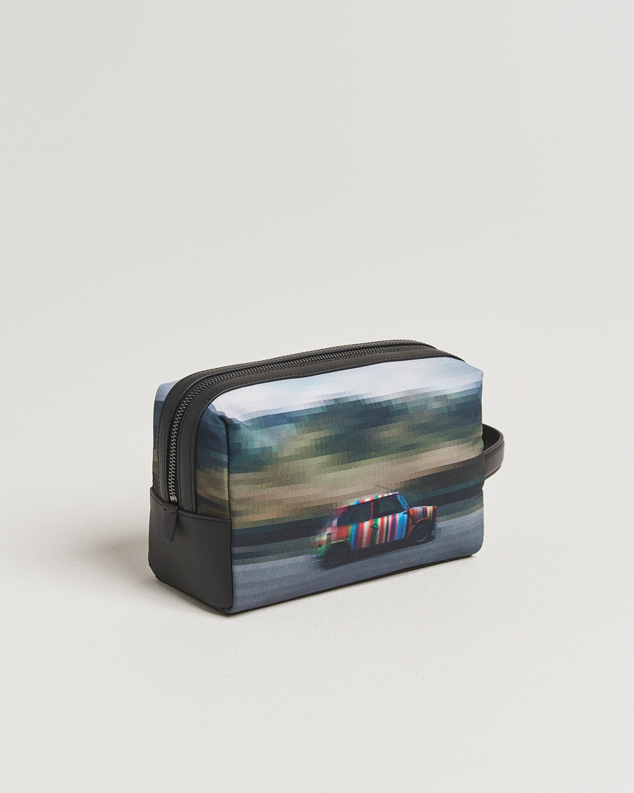 Herre | Tasker | Paul Smith | Leather Mini Washbag Black Multi