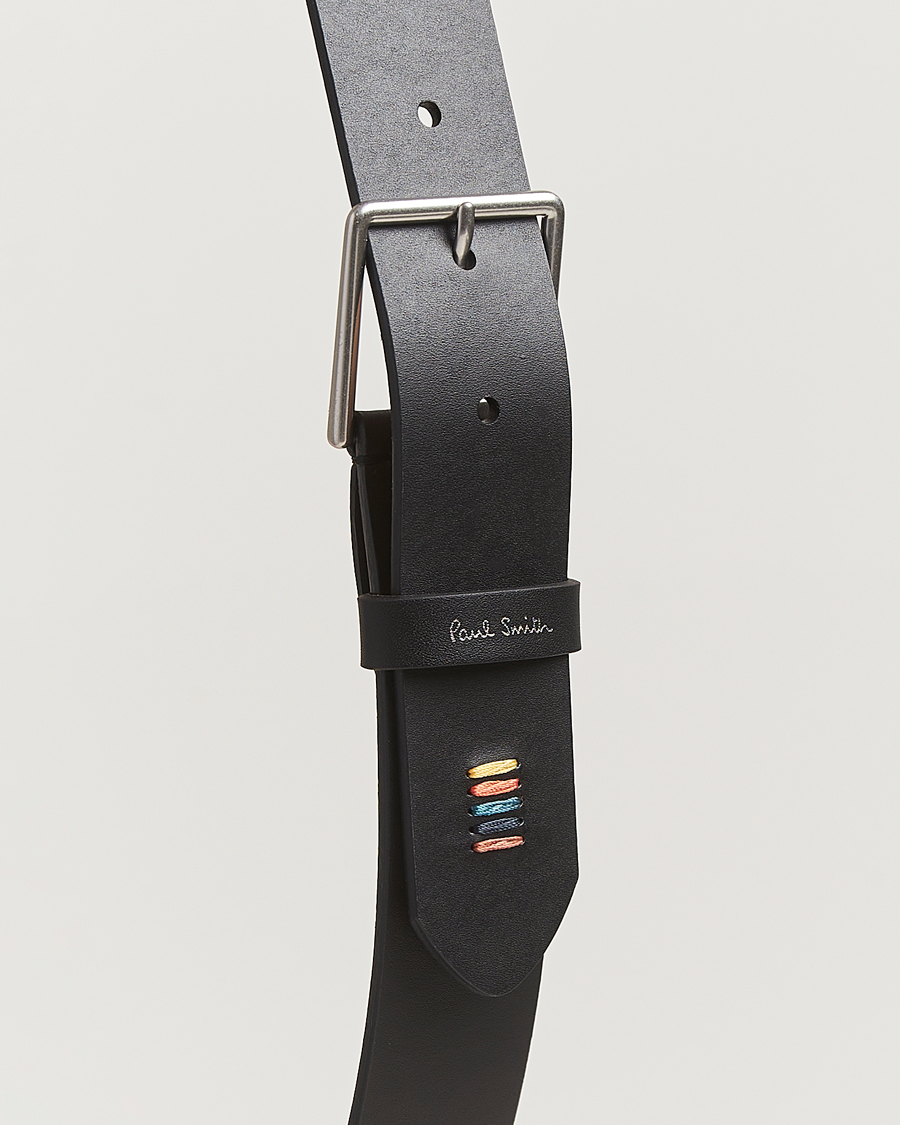 Herre | Bælter | Paul Smith | Stitch Leather Belt Black