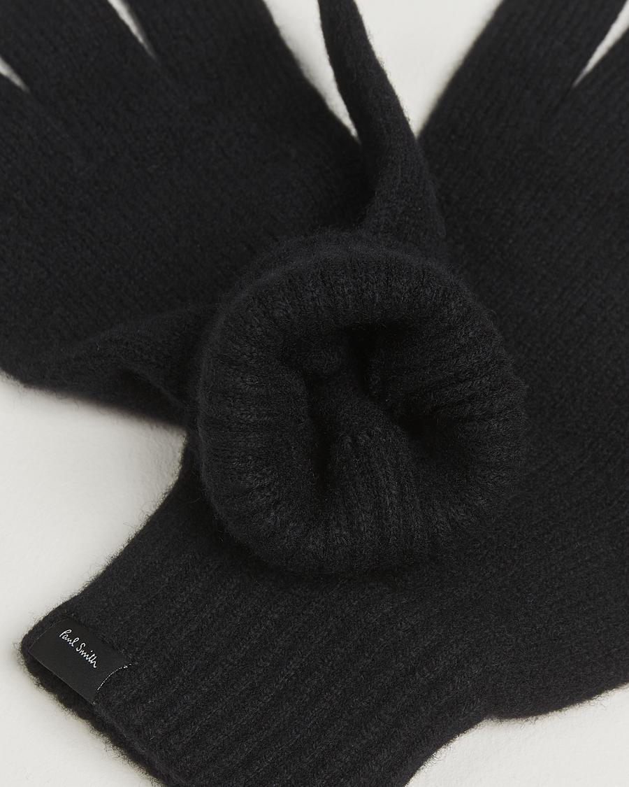 Herre | Handsker | Paul Smith | Cashmere Glove Black