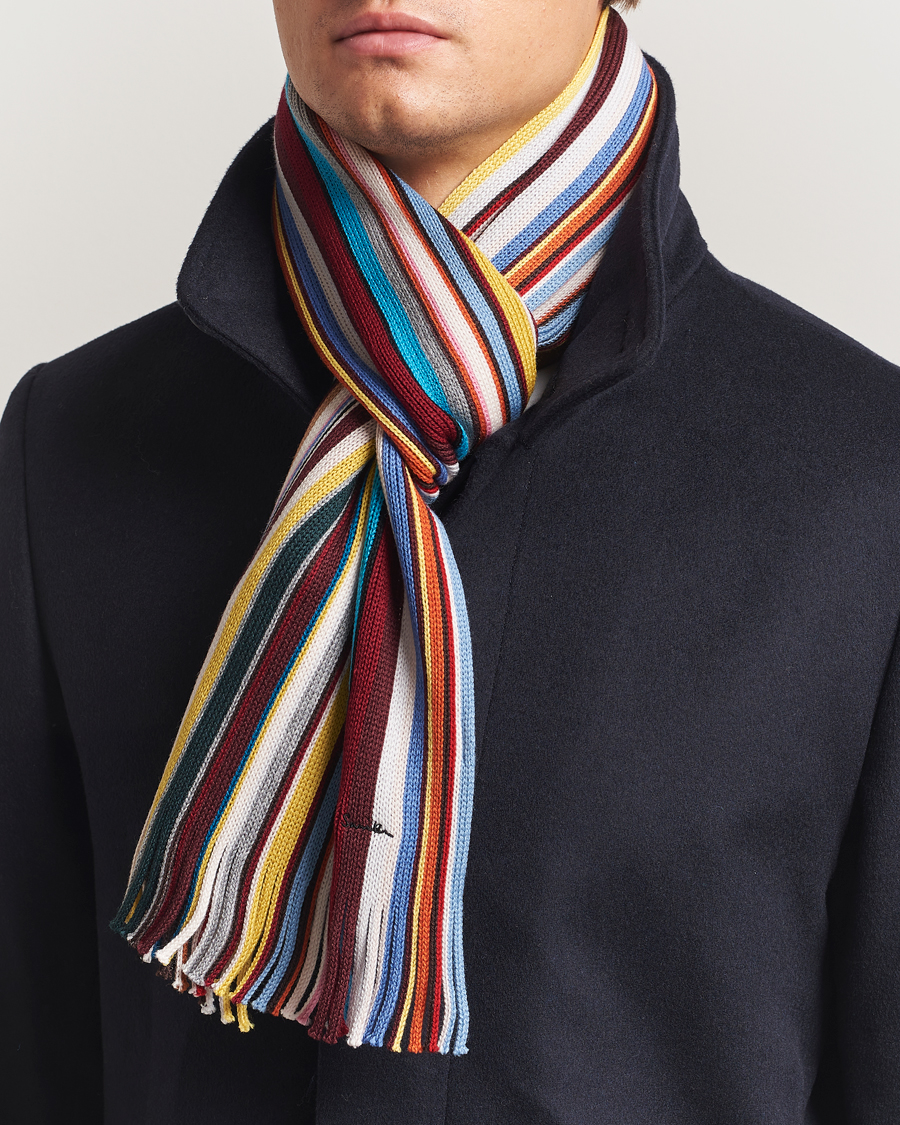 Herre | Halstørklæder | Paul Smith | Merino Wool Signature Scarf Multi