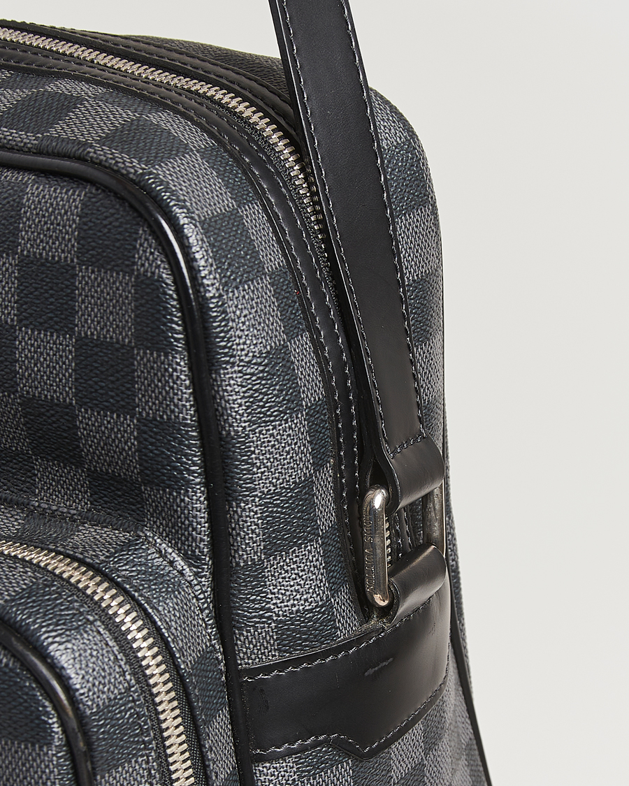Herre | Pre-Owned & Vintage Bags | Louis Vuitton Pre-Owned | Leoh Shoulder Bag Damier Graphite