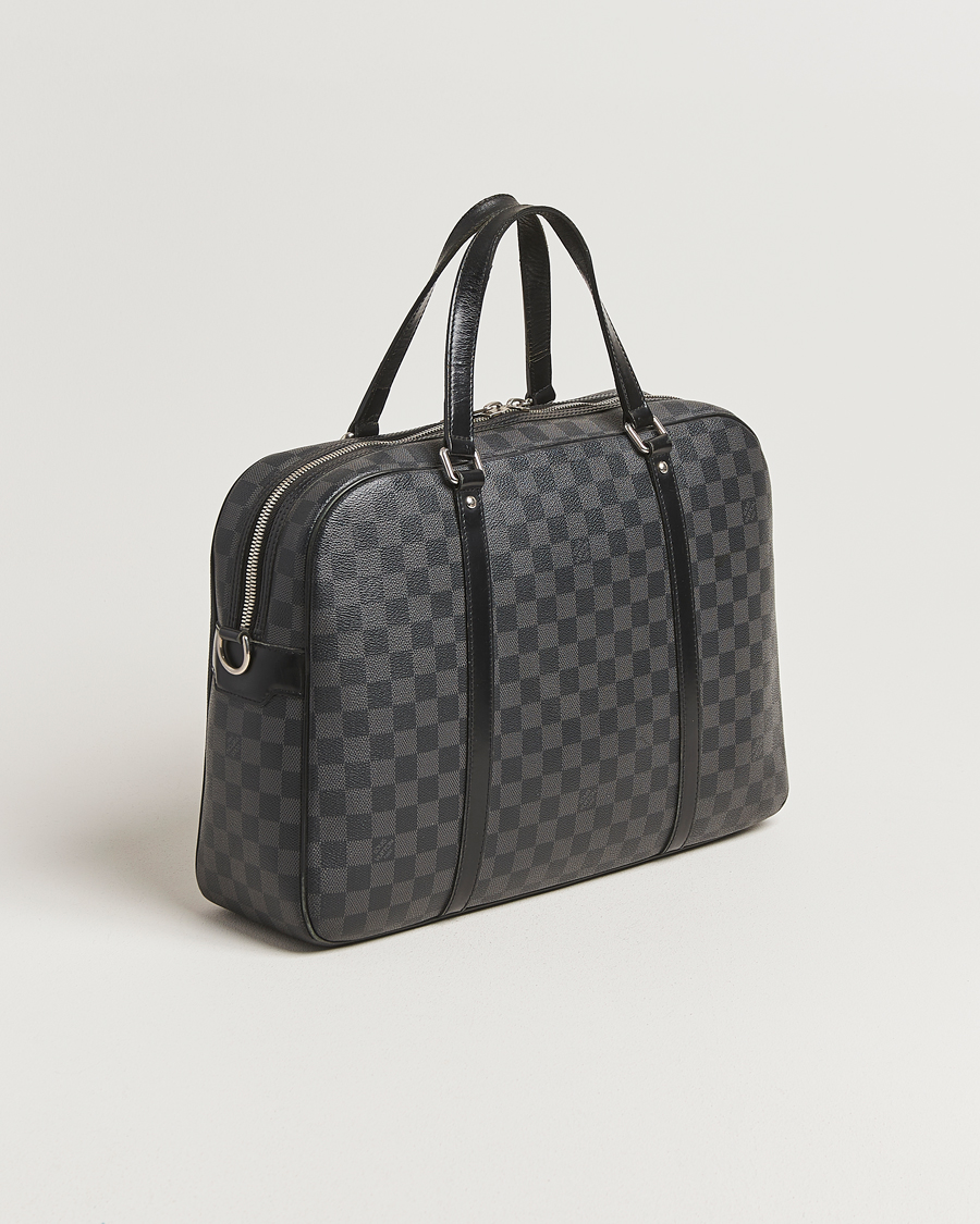 Herre | Pre-Owned & Vintage Bags | Louis Vuitton Pre-Owned | Jorn Porte Documents Damier Graphite