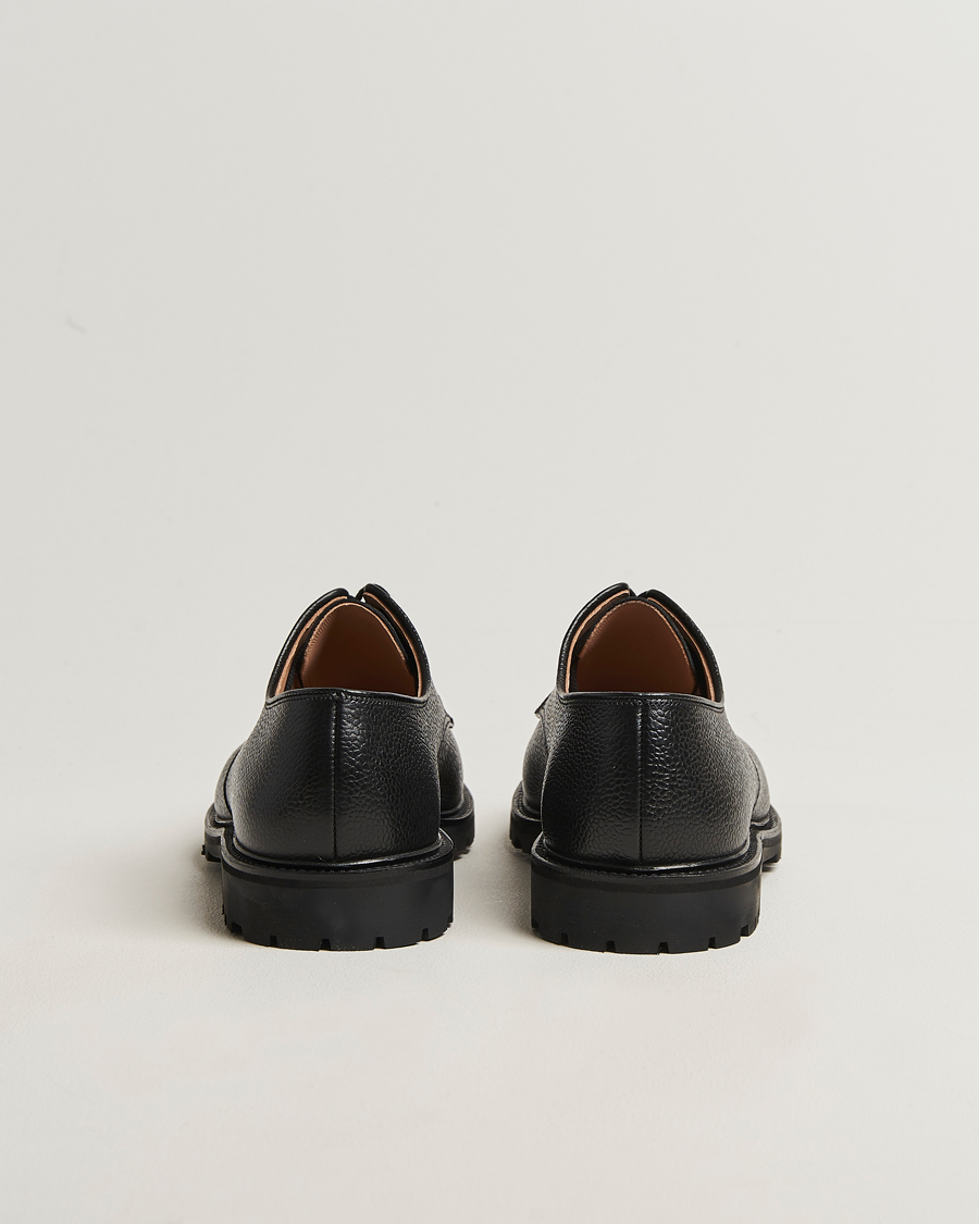 Herre | Derbys | Crockett & Jones | Sandhurst Derby Vibram Black Scotch Grain