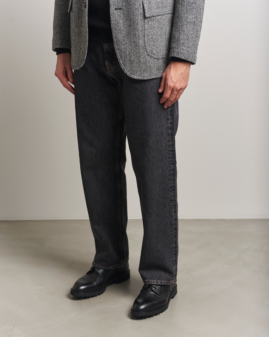 Herre | Derbys | Crockett & Jones | Sandhurst Derby Vibram Black Scotch Grain