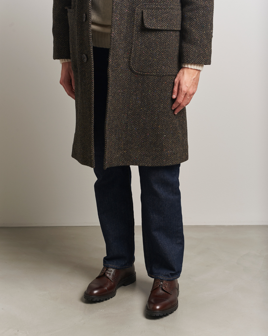 Herre | Derbys | Crockett & Jones | Sandhurst Derby Vibram Brown Scotch Grain