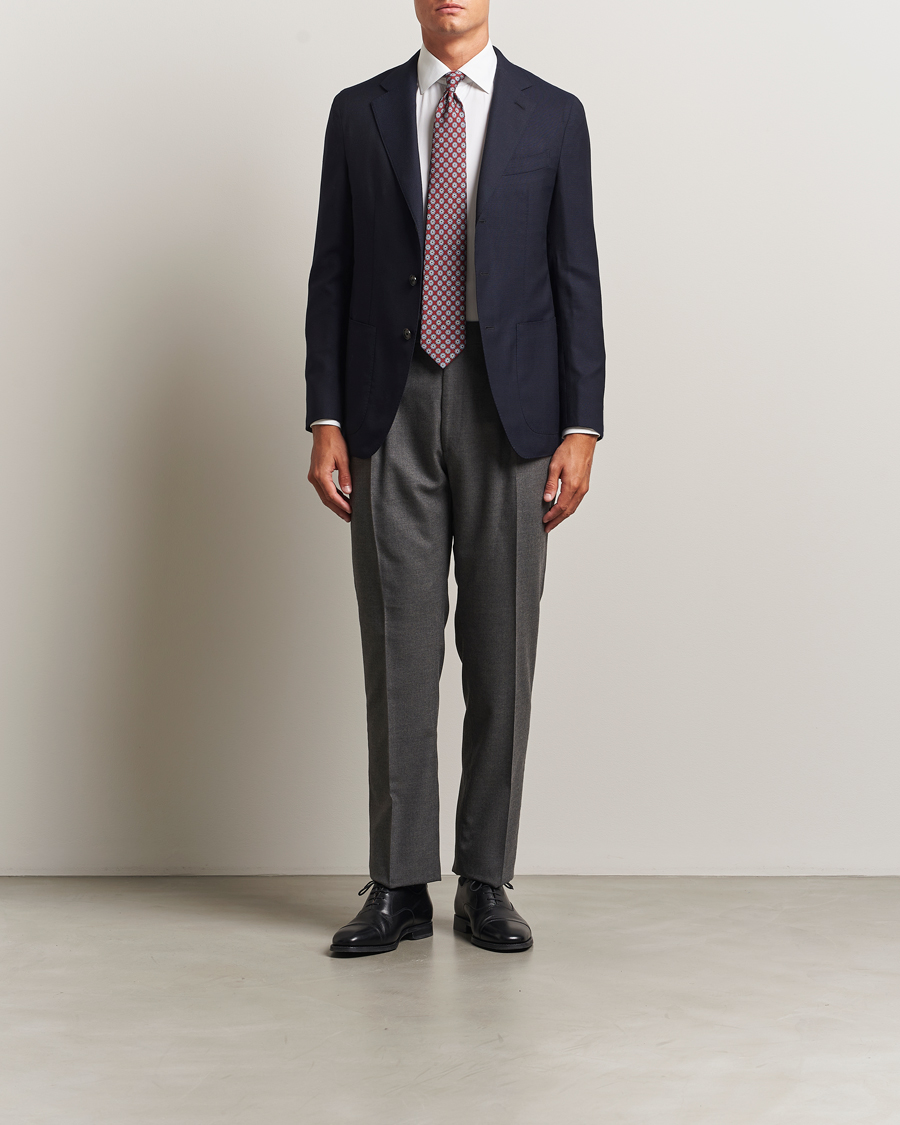Herre | Blazere & jakker | Caruso | Aida Wool Hopsack Blazer Navy