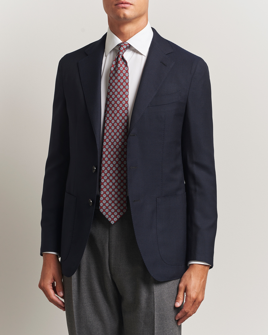 Herre | Blazere & jakker | Caruso | Aida Wool Hopsack Blazer Navy