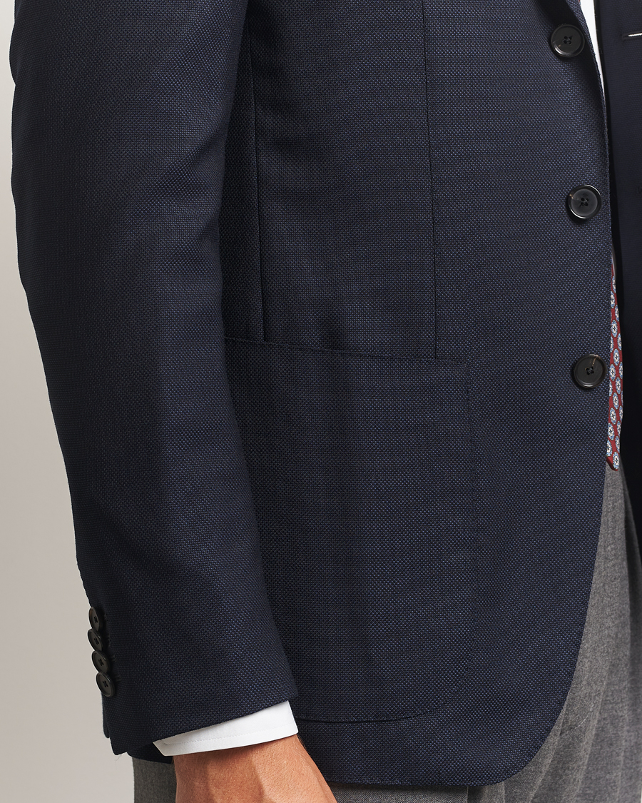 Herre | Blazere & jakker | Caruso | Aida Wool Hopsack Blazer Navy