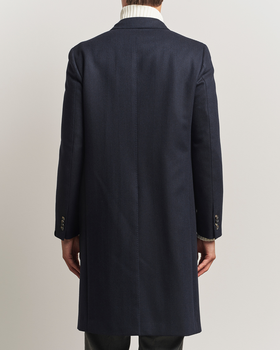 Herre | Jakker | Caruso | Aida Double Breasted Wool Coat Navy
