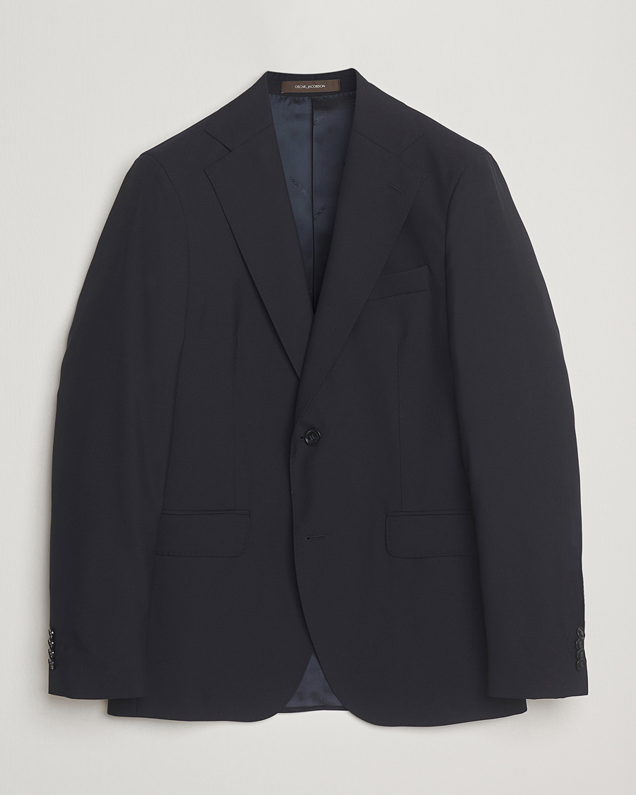 Herre | Blazere & jakker | Oscar Jacobson | Ego Wool Blazer Navy