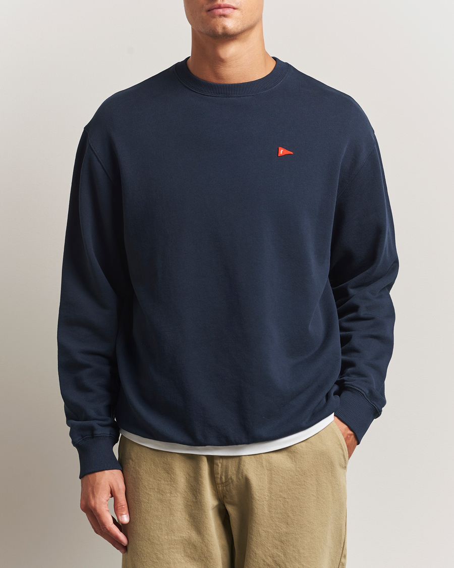Herre | Trøjer | Forét | Flag Sweatshirt Navy