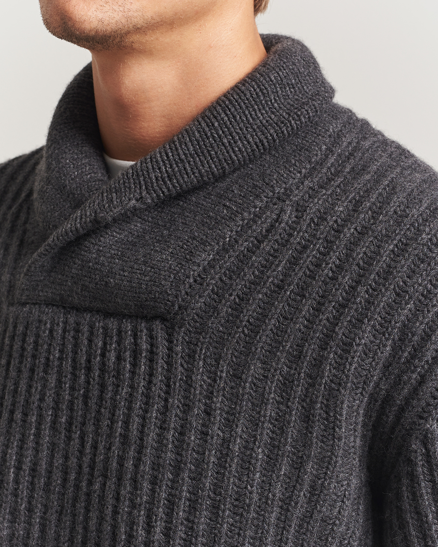 Herre | Trøjer | Filson | Bristol Shawl Neck Sweater Grey