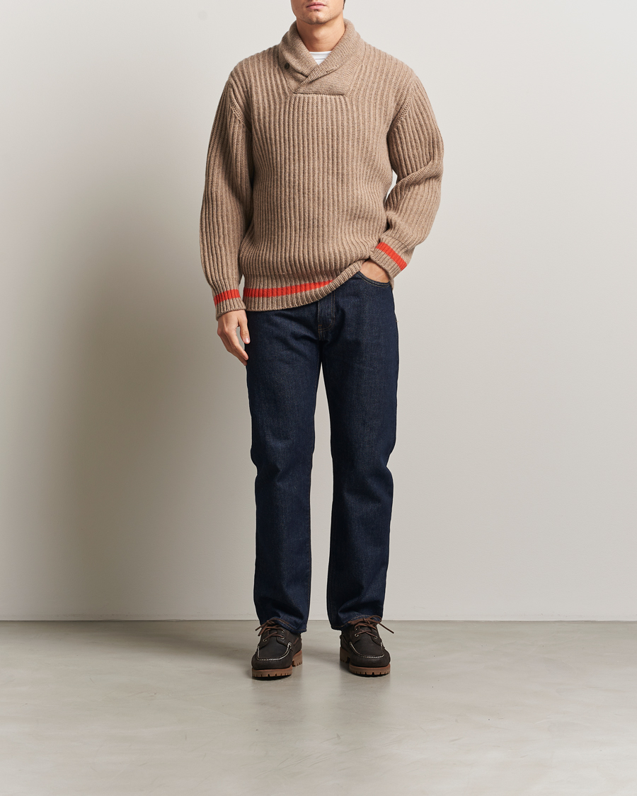 Herre | Trøjer | Filson | Bristol Shawl Neck Sweater Oatmeal