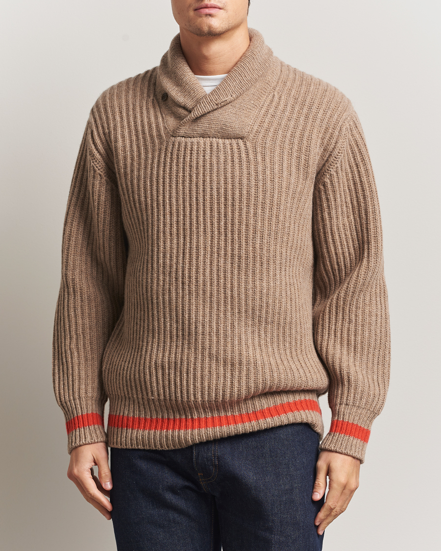 Herre | Trøjer | Filson | Bristol Shawl Neck Sweater Oatmeal