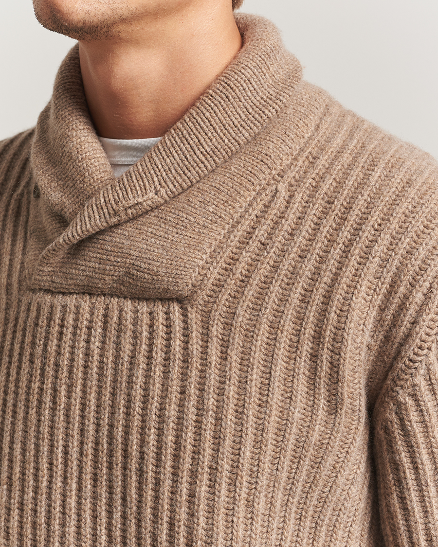 Herre | Trøjer | Filson | Bristol Shawl Neck Sweater Oatmeal