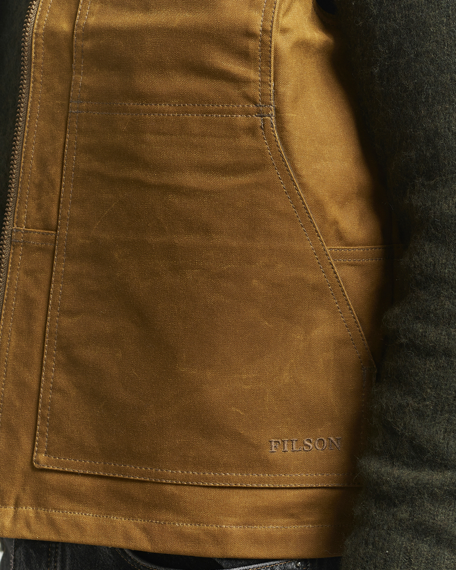 Herre | Jakker | Filson | Tin Cloth Insulated Work Vest Dark Tan