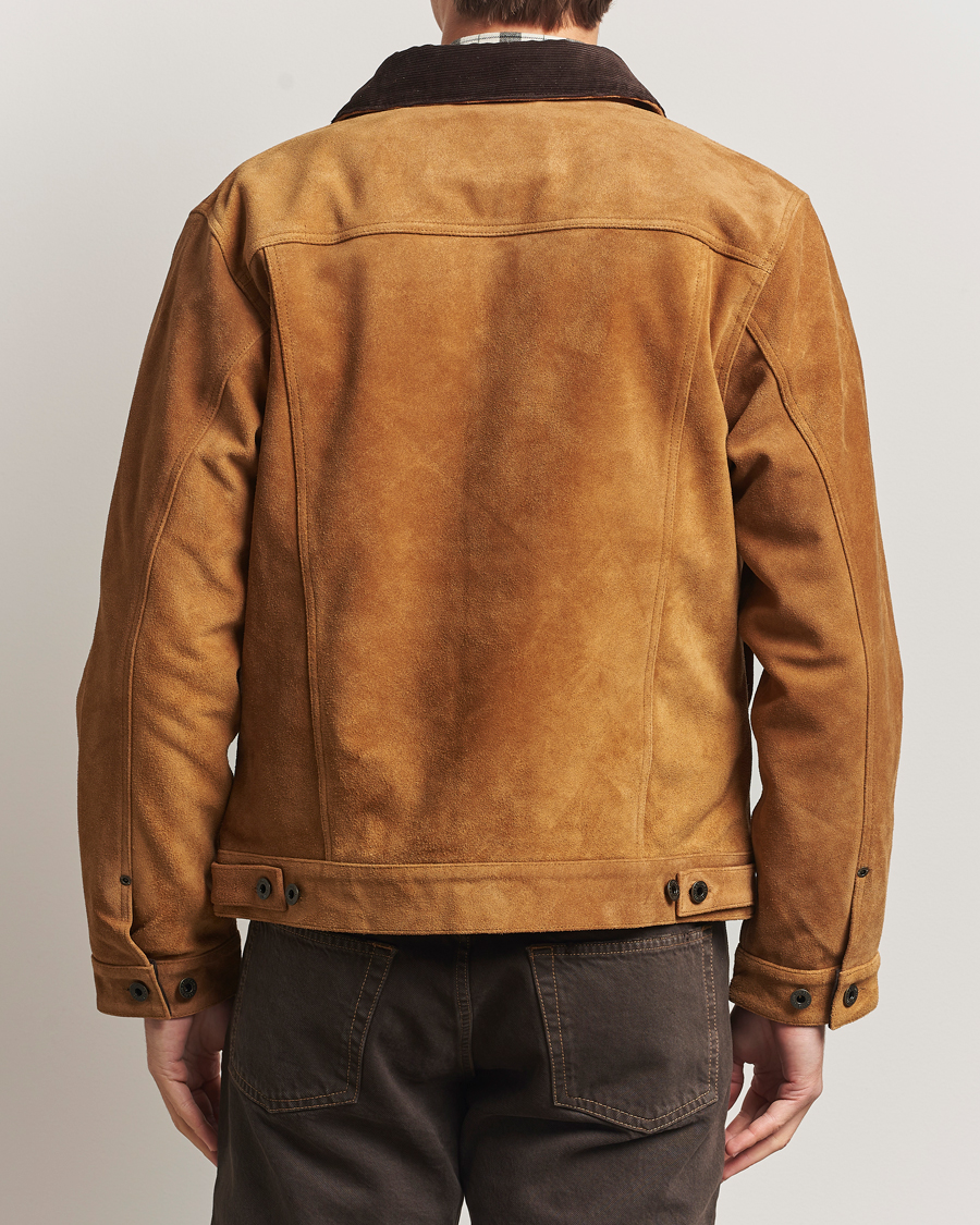 Herre | Jakker | Filson | Short Lined Suede Cruiser Saddle Brown