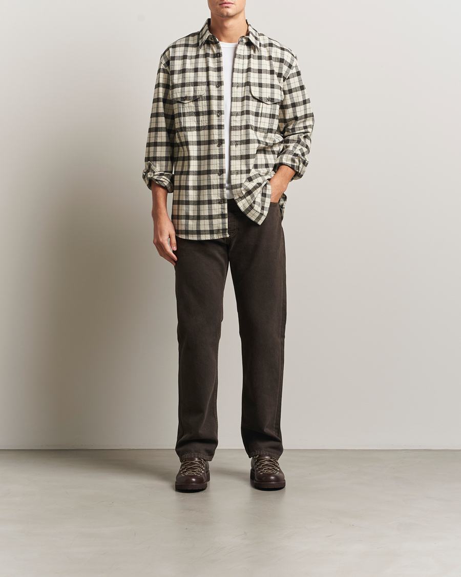 Herre | Skjorter | Filson | Checked Alaskan Guide Shirt Cream/Grey