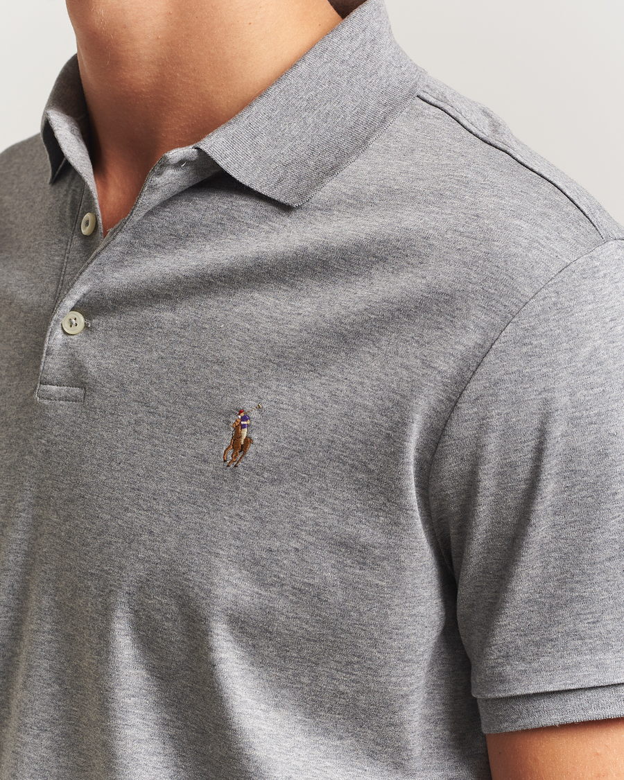 Herre | Polotrøjer | Polo Ralph Lauren | Custom Slim Fit Cotton Polo Steel Heather