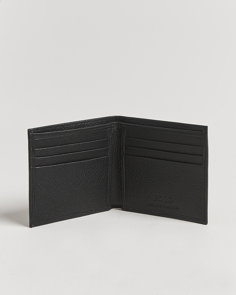 Herre | Punge | Polo Ralph Lauren | Pebbled Leather Billfold Wallet Black