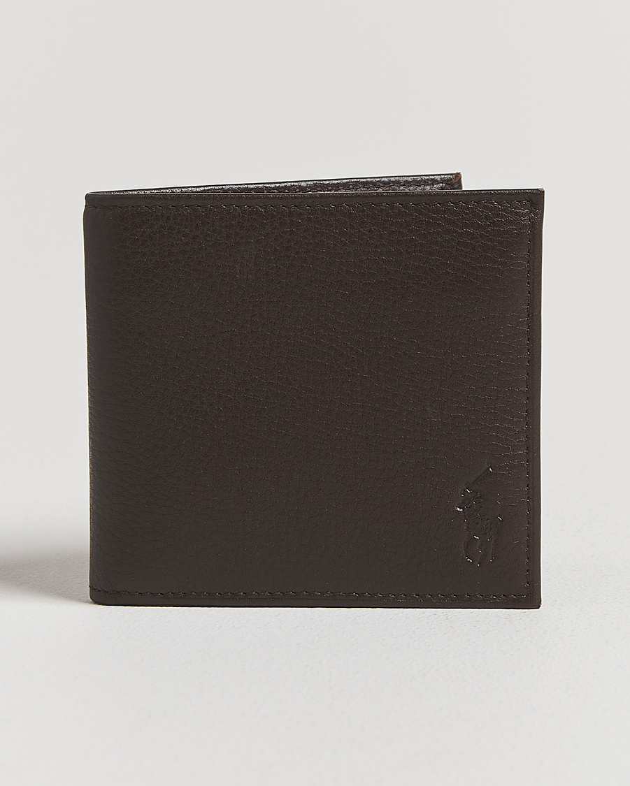 Herre | Punge | Polo Ralph Lauren | Pebbled Leather Billfold Wallet Brown