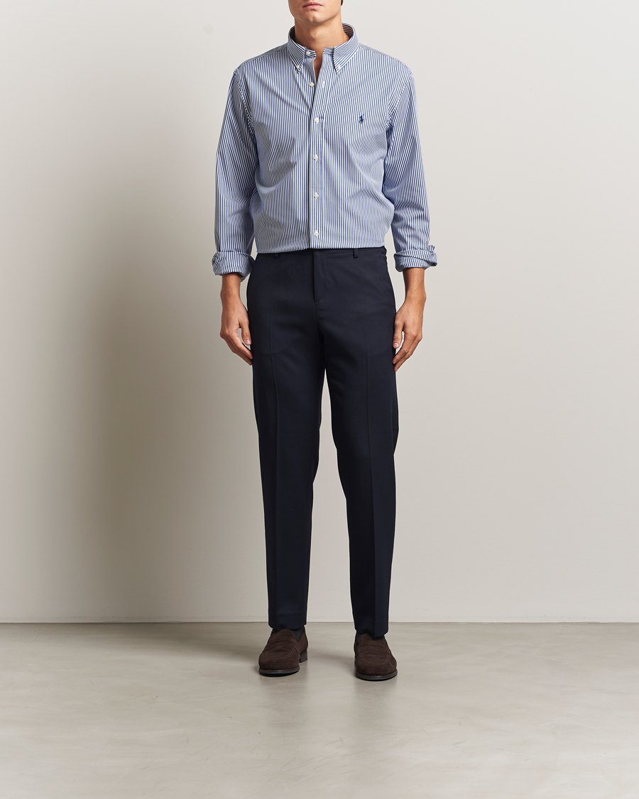 Herre | Skjorter | Polo Ralph Lauren | Custom Fit Stretch Poplin Shirt Bengal Stripe