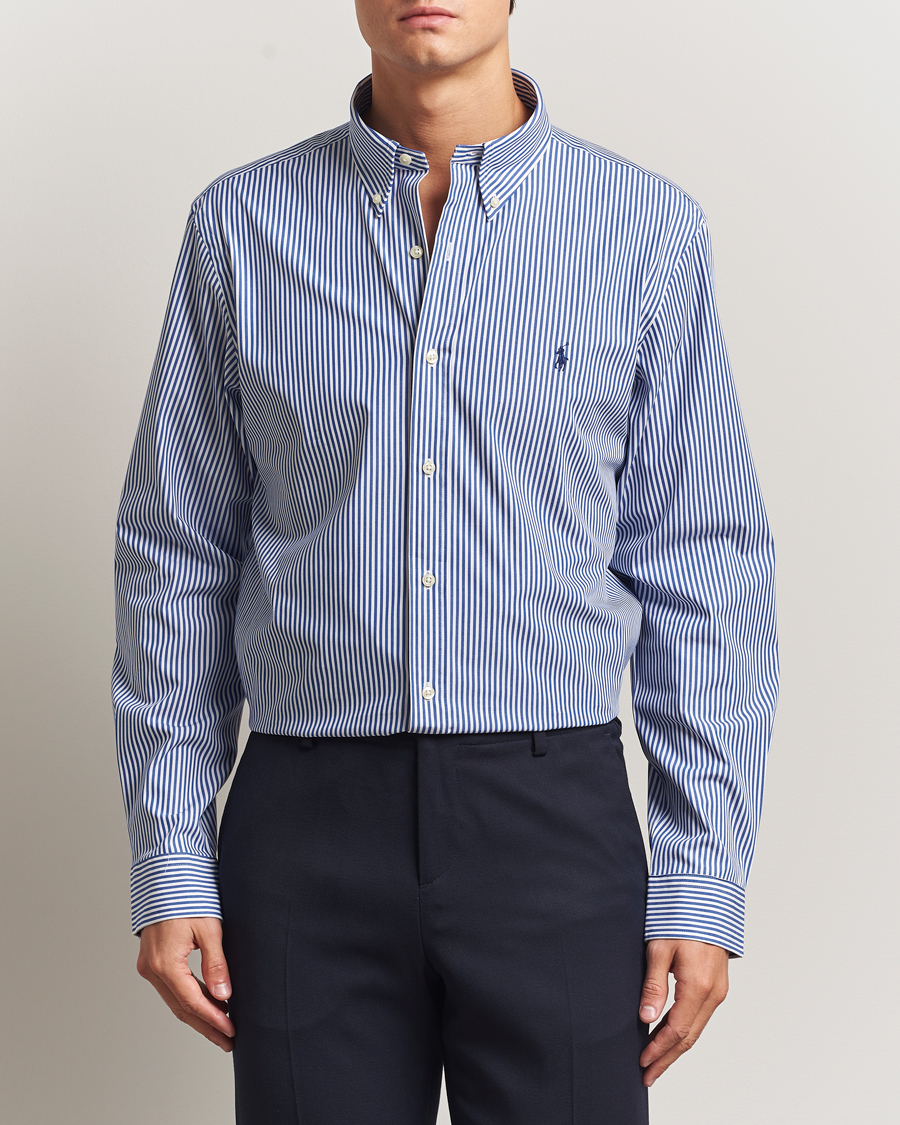 Herre | Skjorter | Polo Ralph Lauren | Custom Fit Stretch Poplin Shirt Bengal Stripe