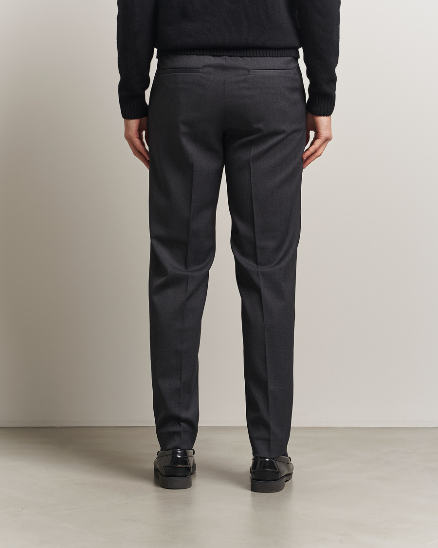 Herre | Bukser | Filippa K | Theo Relaxed Wool Trousers Mid Grey