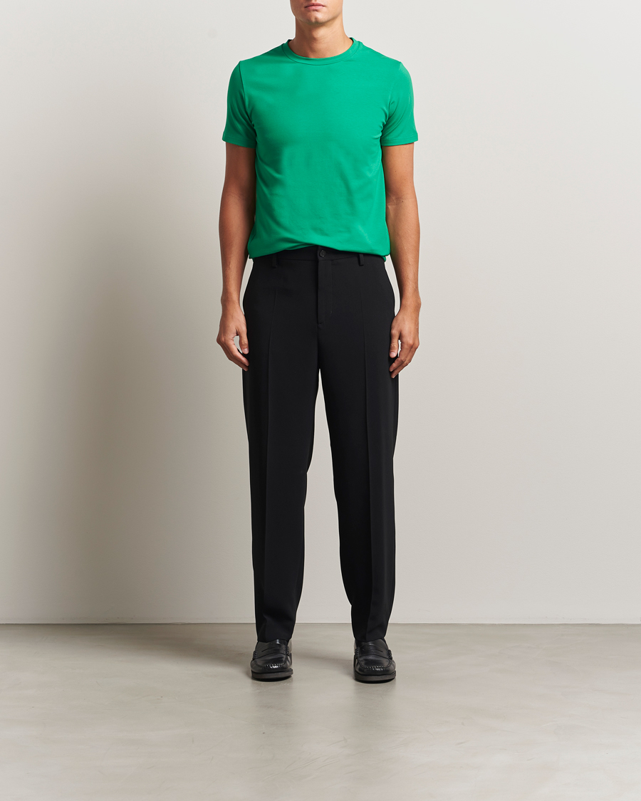 Herre | T-Shirts | Filippa K | Soft Lycra T-Shirt Apple Green