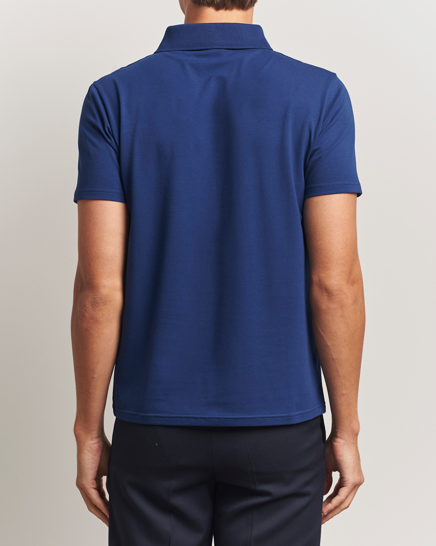 Herre | Polotrøjer | Filippa K | Soft Lycra Polo T-Shirt Royal Navy