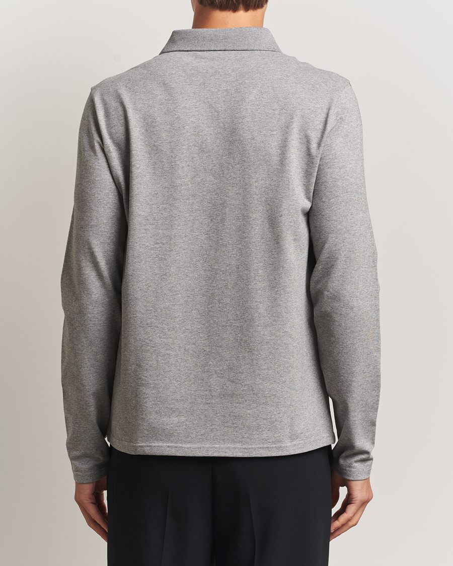 Herre | Polotrøjer | Filippa K | Luke Lycra Polo Shirt Mid Grey Melange