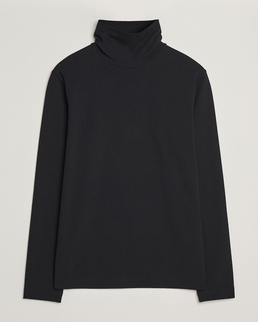 Herre | Trøjer | Filippa K | Organic Cotton Stretch Turtleneck Black