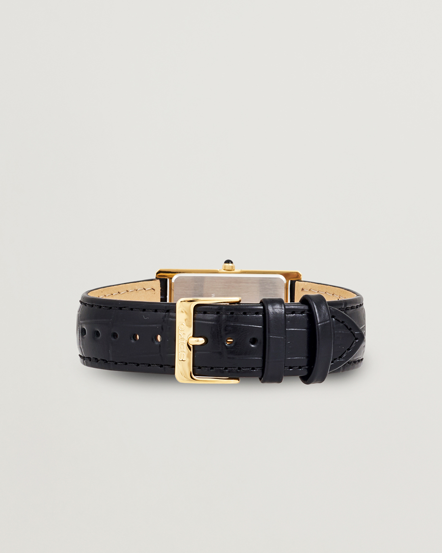 Herre | Seiko Quartz Gold Leather 28mm White Dial | Seiko | Quartz Gold Leather 28mm White Dial