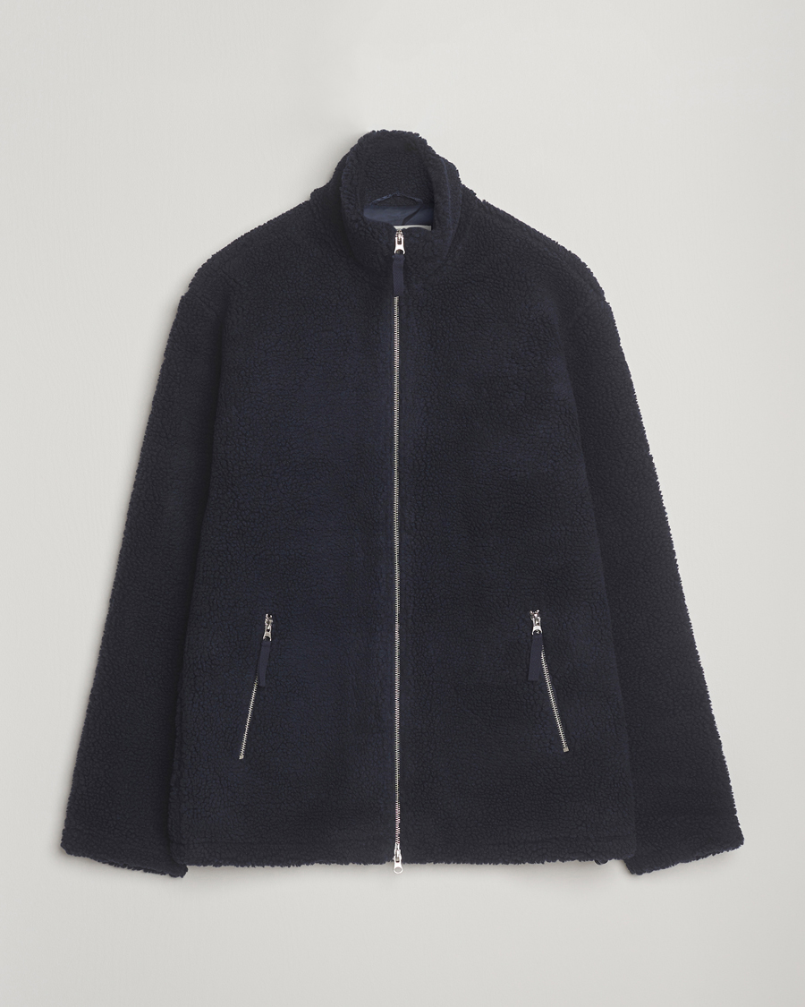Herre | Jakker | A Day's March | Acton Fleece Jacket Navy