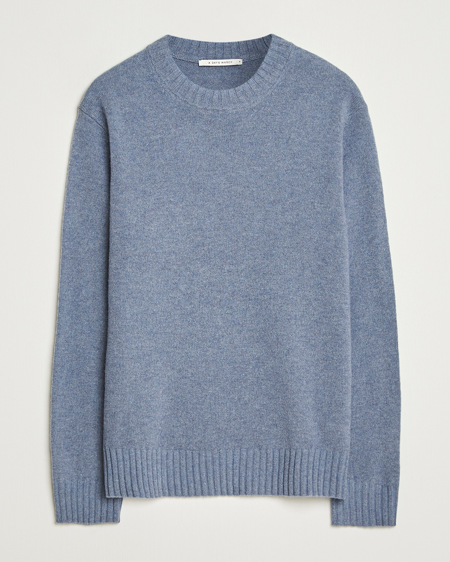 Herre | Trøjer | A Day's March | Marlow Lambswool Sweater Frost