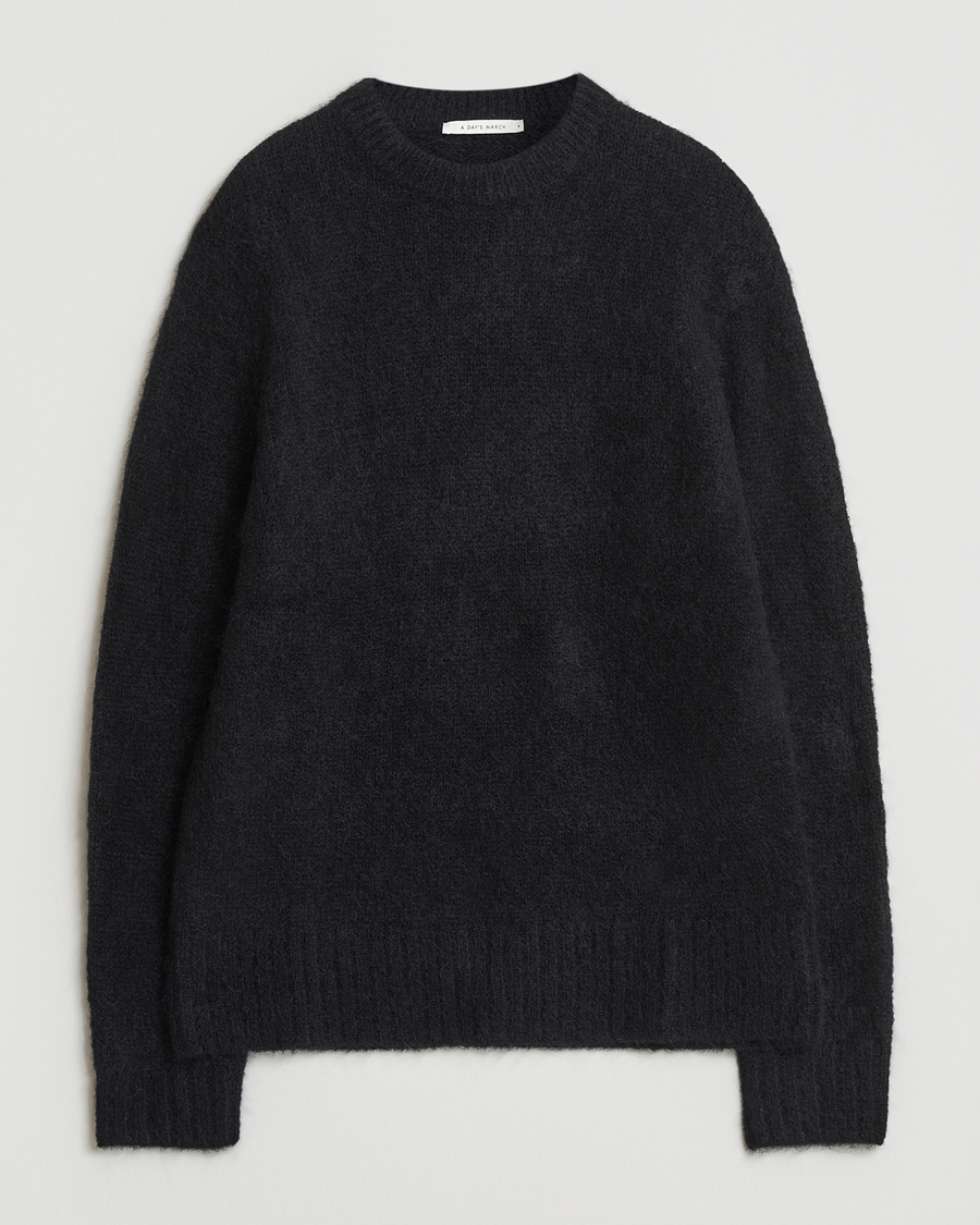 Herre | Trøjer | A Day's March | Tietar Mohair Sweater Black