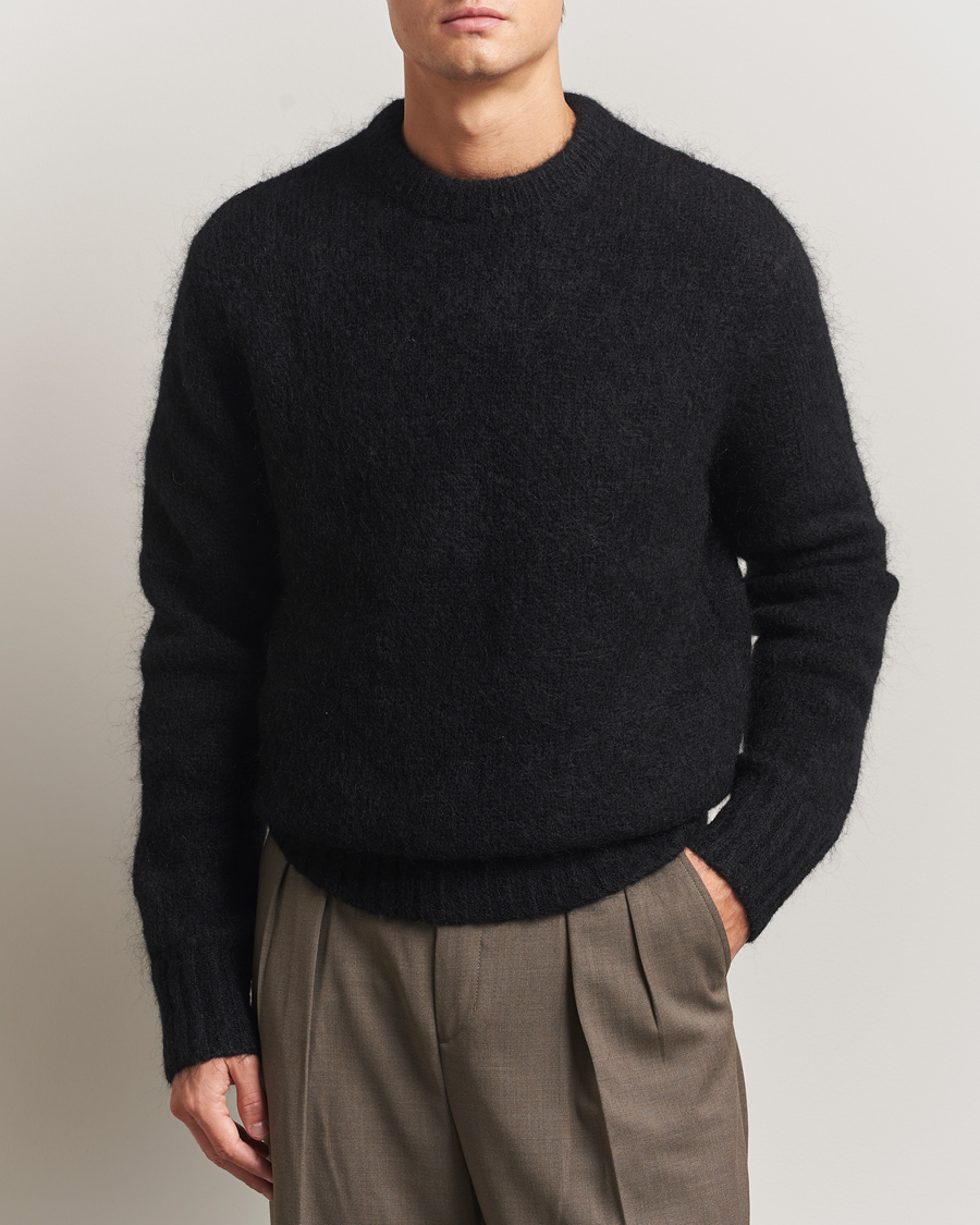 Herre | Trøjer | A Day's March | Tietar Mohair Sweater Black