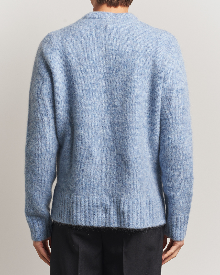 Herre | Trøjer | A Day's March | Tietar Mohair Sweater Light Blue