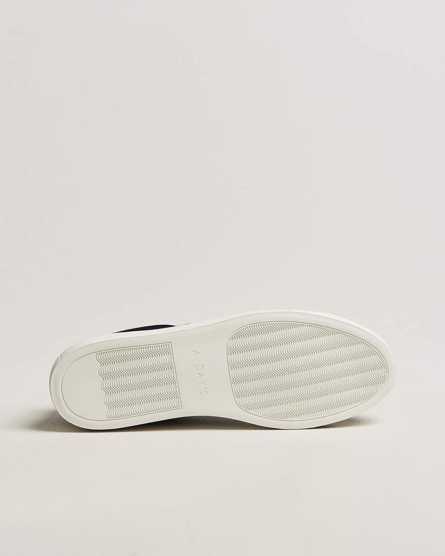 Herre | Sneakers | A Day's March | Suede Marching Sneaker Navy