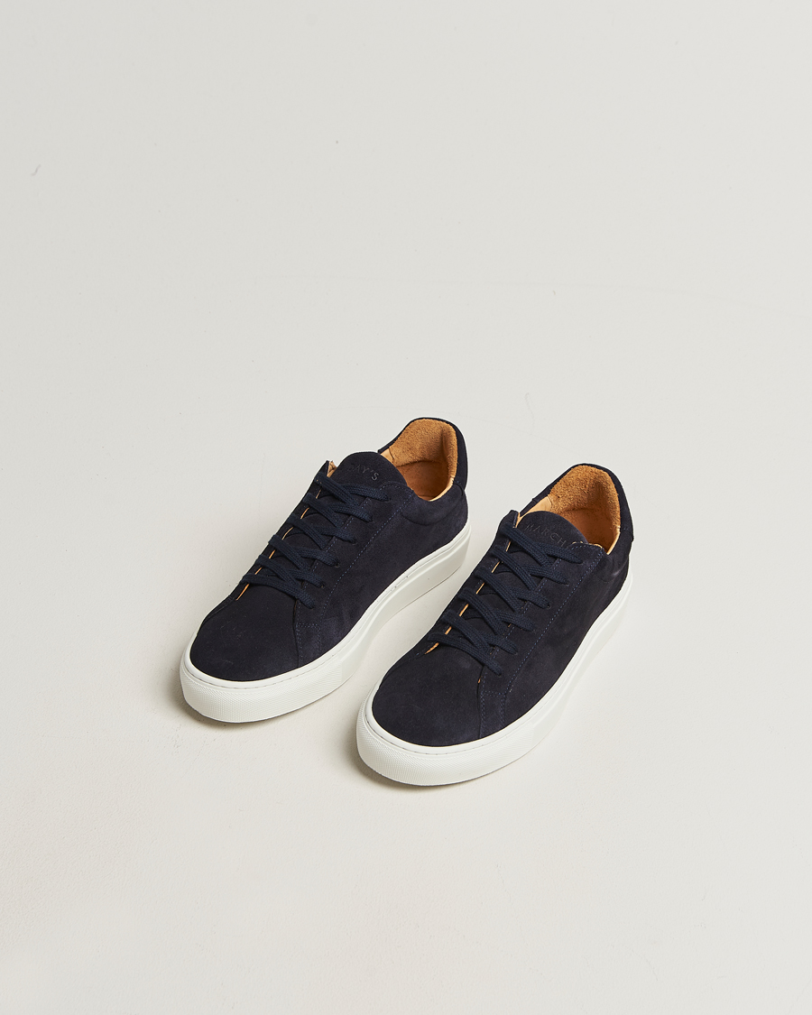 Herre | Sneakers | A Day's March | Suede Marching Sneaker Navy