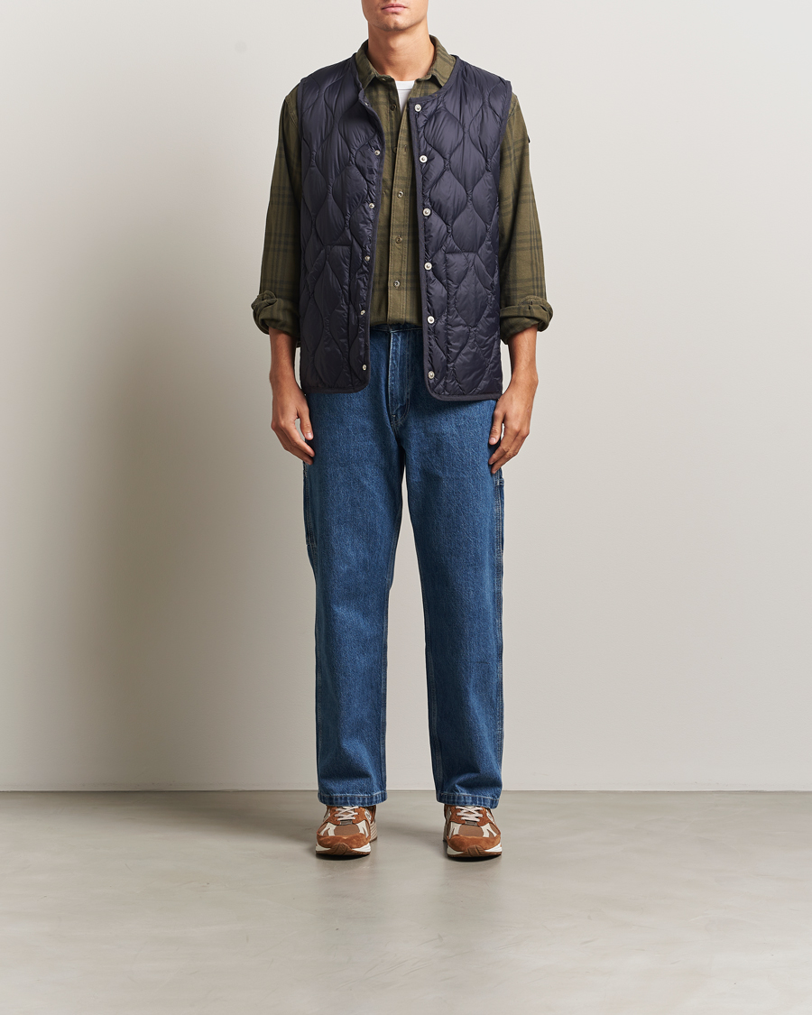Herre | Veste | TAION | Military Crew Neck Down Vest Navy