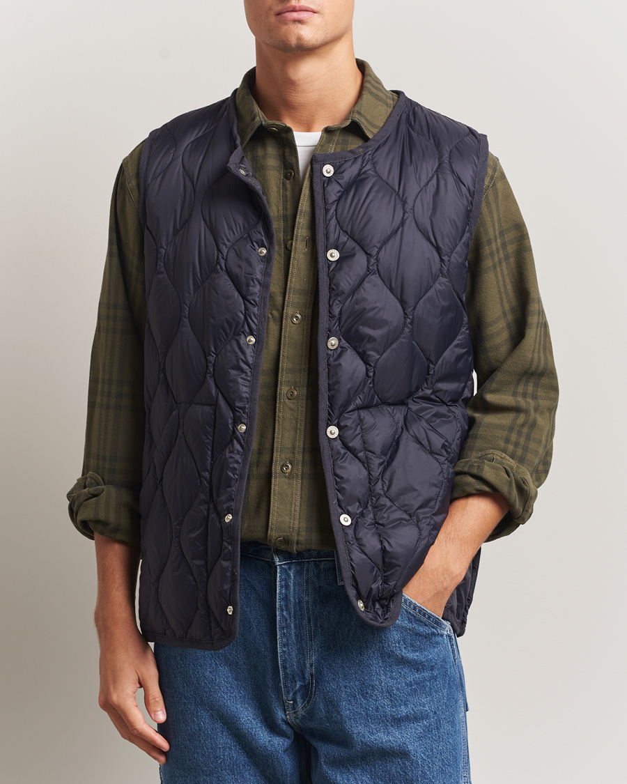 Herre | Veste | TAION | Military Crew Neck Down Vest Navy